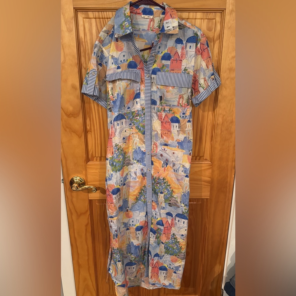 JODIFL Colorful Printed Midi Dress